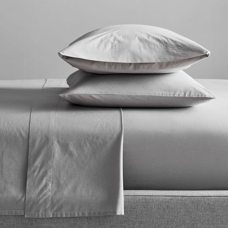 West Elm Organic Washed Cotton Percale Pillowcase Set image number 1